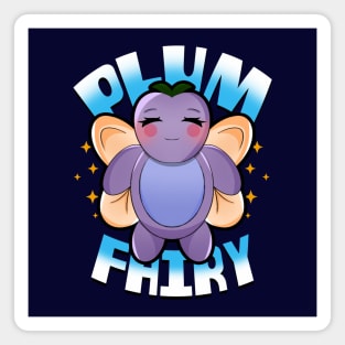 Plum Fairy Cute Kawaii Fruit Plum Funny Cartoon Gift For Kids Magnet